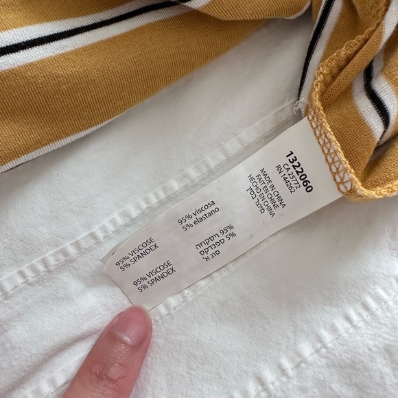 Dex Yellow striped wide-legged jumpsuit Size S - Picture 5 of 8